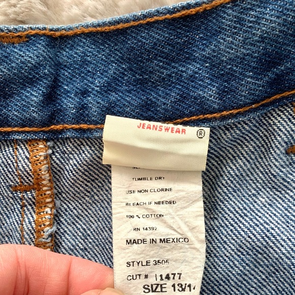 Vintage 80s High Rise Denim Midi Skirt - Picture 10 of 11